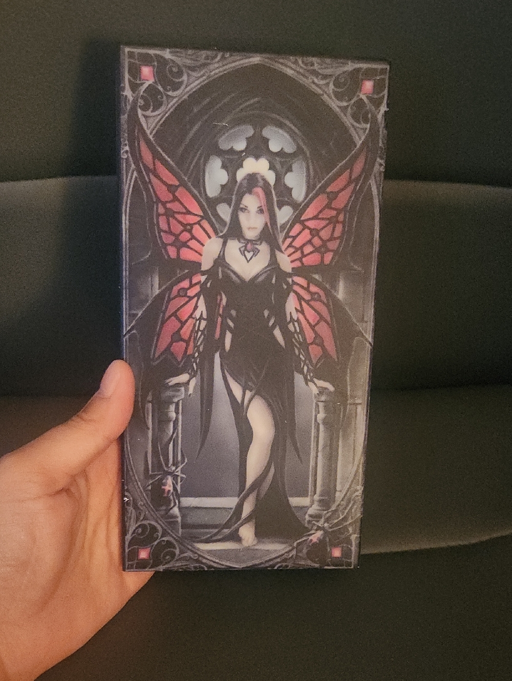 Anne Stokes Aracnafaria Fairy Picture With Stand